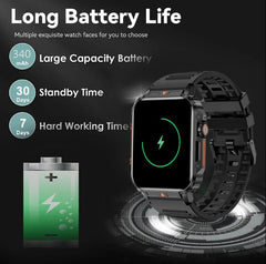 L81 Outdoor Sports Square Smartwatch Answer Call Big Battery Fitness Tracker Waterproof Smartwatch Men For IOS Android - I NOW BUY