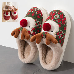 Cute Plush Christmas Slippers - I NOW BUY