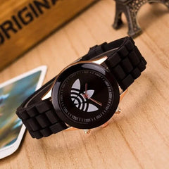 Famous Brand Women Sports Watch Casual Ladyes Silicone Dress Watches Women Quartz Wristwatches Zegarek Damski Reloj Mujer Black