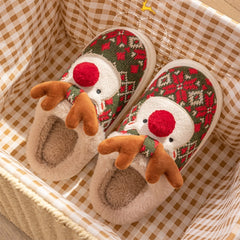 Cute Plush Christmas Slippers - I NOW BUY