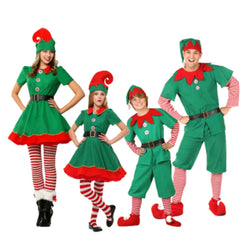 Christmas Santa Claus Elf Cosplay Family Costume Set - I NOW BUY