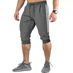 2024 New Men Jogger Casual Slim Harem Shorts Soft 3/4 Trouse - I NOW BUY