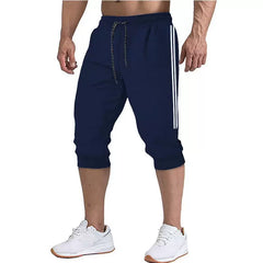 2024 New Men Jogger Casual Slim Harem Shorts Soft 3/4 Trouse - I NOW BUY