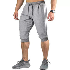 2024 New Men Jogger Casual Slim Harem Shorts Soft 3/4 Trouse - I NOW BUY