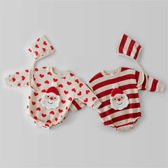 Christmas Baby Santa Sweater Romper Pants Hat Set - I NOW BUY