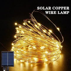 32m/22m/12m/7m LED Solar Light String Outdoor Waterproof Copper Wire Light Garden Wedding Fairy Lamp Christmas Decorative Light - I NOW BUY