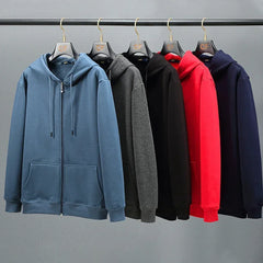 Men's Plus Size Fleece Zipper Hoodie Sweatshirt - I NOW BUY