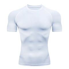 Men's Compression Running Tee Gym Fitness Shirt - I NOW BUY