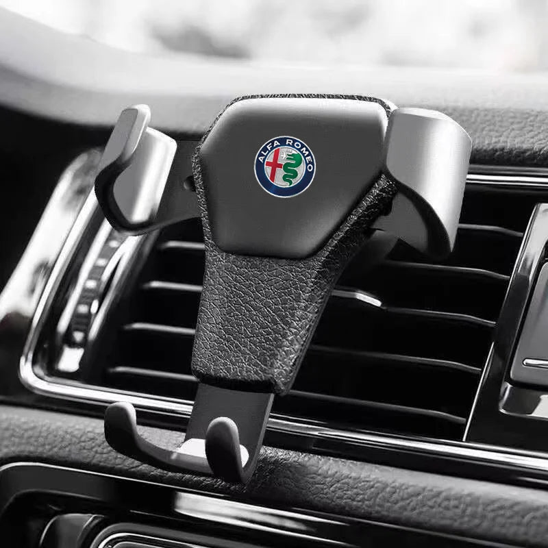 Gravity Car Mount GPS Mobile Phone Holder Vent Clip Installation For Alfa Romeo Giulietta 159 147 156 166 Mito Giulia GT Brera - I NOW BUY