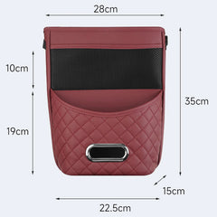 Auto Seat Middle Box PU Leather Car Seat Middle Box Hanger Storage Bag Phone Tissue Drink Purse Holder Interior Accessories - I NOW BUY