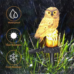 LED Solar Parrot Lawn Light Outdoor Solar Light Owl Animal Pixie Lawn Lamps Ornament Waterproof Lamp Unique Solar Lights - I NOW BUY