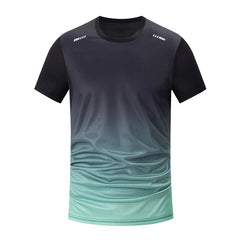 Men's Gradient Quick-Dry Athletic Fitness T-Shirt - I NOW BUY