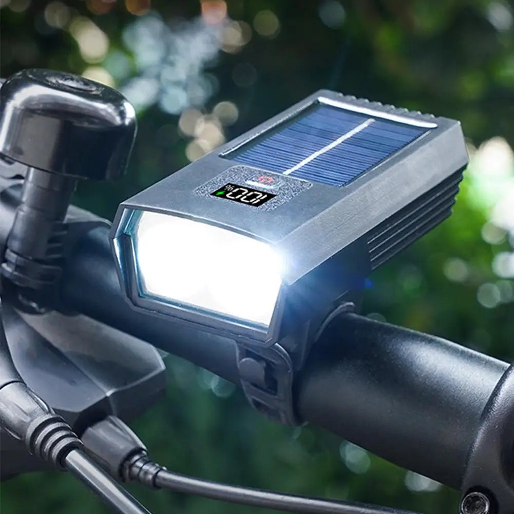 1200mah Mtb Solar Bike Light Headlight Bicycle Flashlight Front Bike Solar Light 2*30 Led Accessories Power Bicycle Q0p2 - I NOW BUY