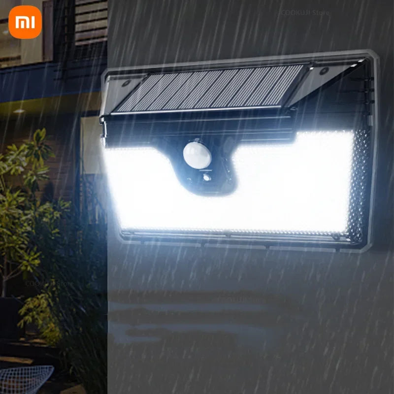 Xiaomi 218 LED Body Sensing Solar Light Waterproof Outdoor  Wall Light Garden Street Landscape Spotlight Wall Solar Flood Light - I NOW BUY