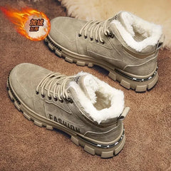 Men's Winter Snow Boots Anti-Slip Plush Warm High-Top - I NOW BUY