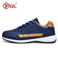 Men's Waterproof Leather Sports Sneakers for Walking - I NOW BUY