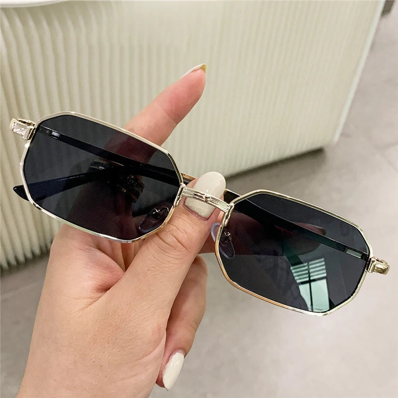 Luxury Metal Rectangle Sunglasses for Men & Women - I NOW BUY