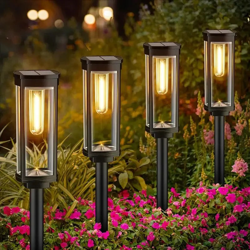 Solar Pathway Lights Outdoor, Outside Garden Lights IP65 Waterproof, Walkway Solar Powered Landscape Lights - I NOW BUY