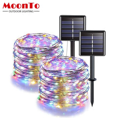 32m/22m/12m/7m LED Solar Light String Outdoor Waterproof Copper Wire Light Garden Wedding Fairy Lamp Christmas Decorative Light - I NOW BUY