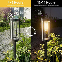 Solar Pathway Lights Outdoor, Outside Garden Lights IP65 Waterproof, Walkway Solar Powered Landscape Lights - I NOW BUY