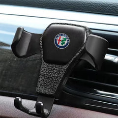 Gravity Car Mount GPS Mobile Phone Holder Vent Clip Installation For Alfa Romeo Giulietta 159 147 156 166 Mito Giulia GT Brera - I NOW BUY