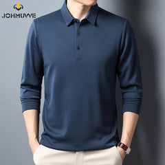 Men's Summer Cotton Long Sleeve Casual Polo Shirt - I NOW BUY