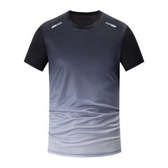 Men's Gradient Quick-Dry Athletic Fitness T-Shirt - I NOW BUY