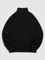 Men's Fuzzy Polar Fleece Hoodie Turtleneck Sweatshirt - I NOW BUY