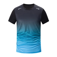 Men's Gradient Quick-Dry Athletic Fitness T-Shirt - I NOW BUY