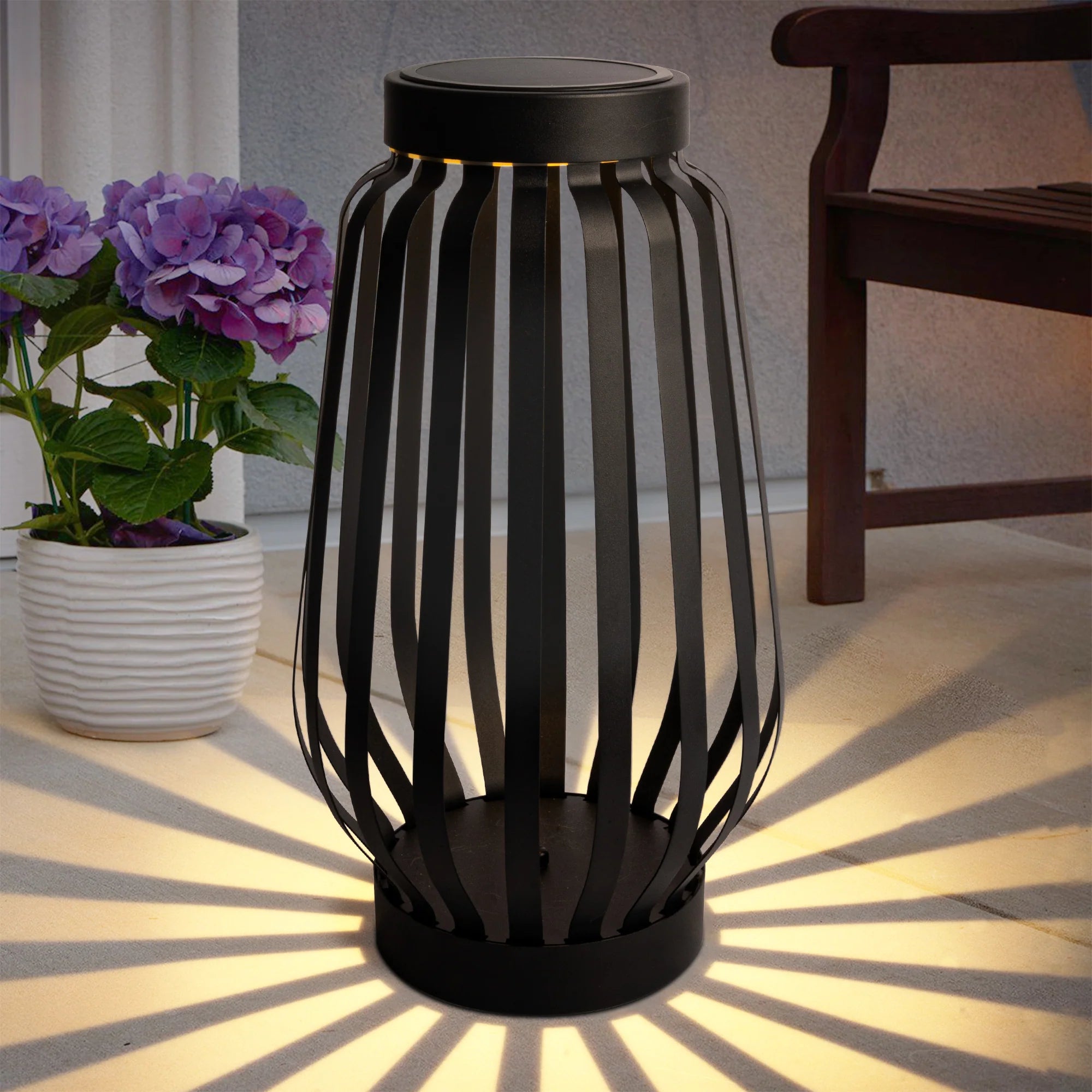 Solar Powered Outdoor Landscaping Path Lights Floor Lamp